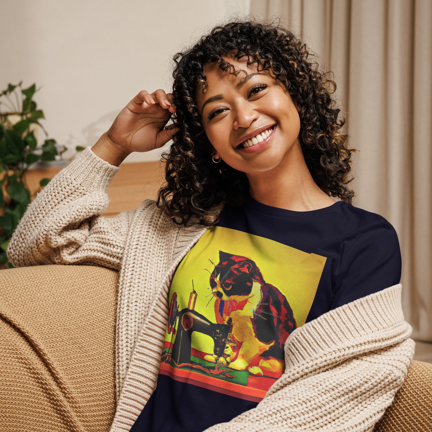 Sewing Cat 23 Graphic Women's T-shirt