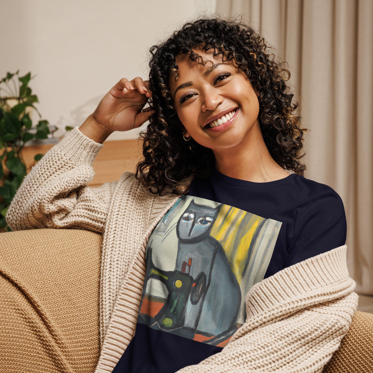 Sewing Cat 17 Graphic Women's T-shirt