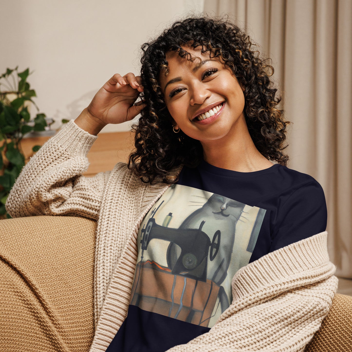 Sewing Cat C3 Graphic Women's T-shirt